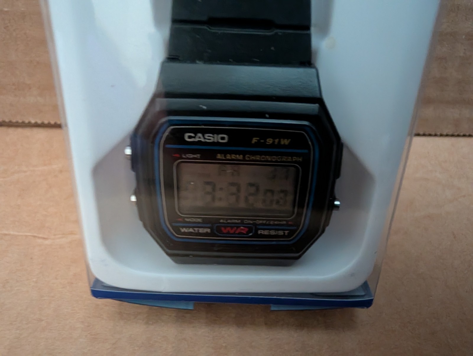 Casio F-91W-1YER DIGITAL WRIST WATCH W/ BLACK RESIN STRAP