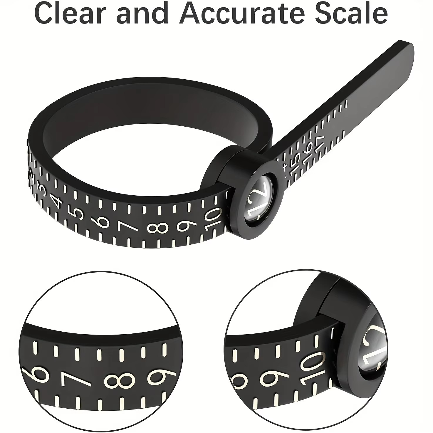 Ring Sizer Measuring Set 1-17 USA Rings Finger Size Jewelry Sizing Measure Tool