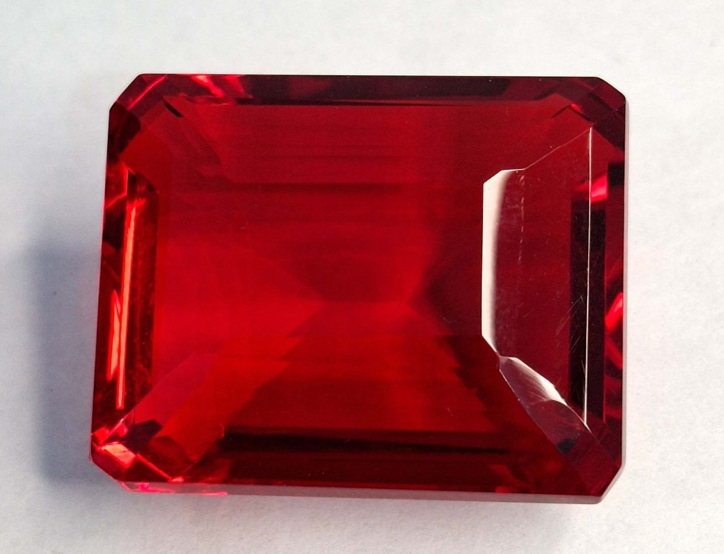 Red Topaz Emerald Cut 108-110 Ct Natural VVS Loose EGL Certified Gemstone RK893