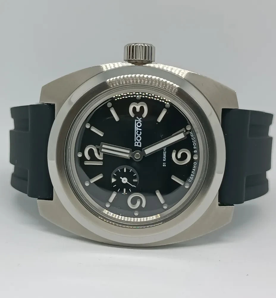 VOSTOK AMPHIBIA AUTOMATIC 170964 “PANERAI” BELT. RUBBER/ AMPHIBIA PLASTIC STRAP