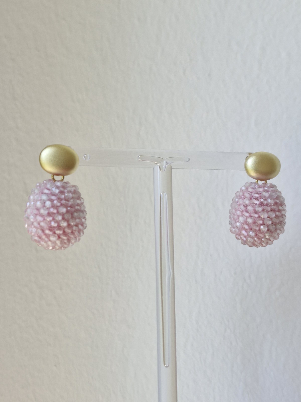 ROSE QUARTZ EARRINGS REMOVABLE