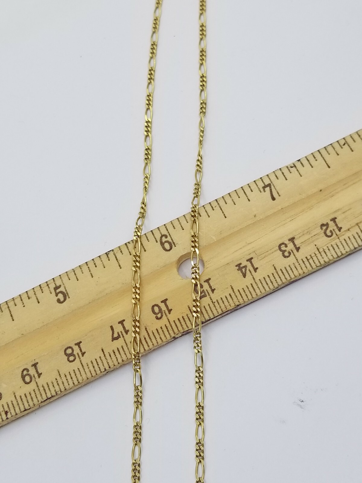 10K Yellow Gold Figaro Link Chain Necklace 2mm 16″ 18″ 20″ 22″ 24″ 26″ Real 10kt