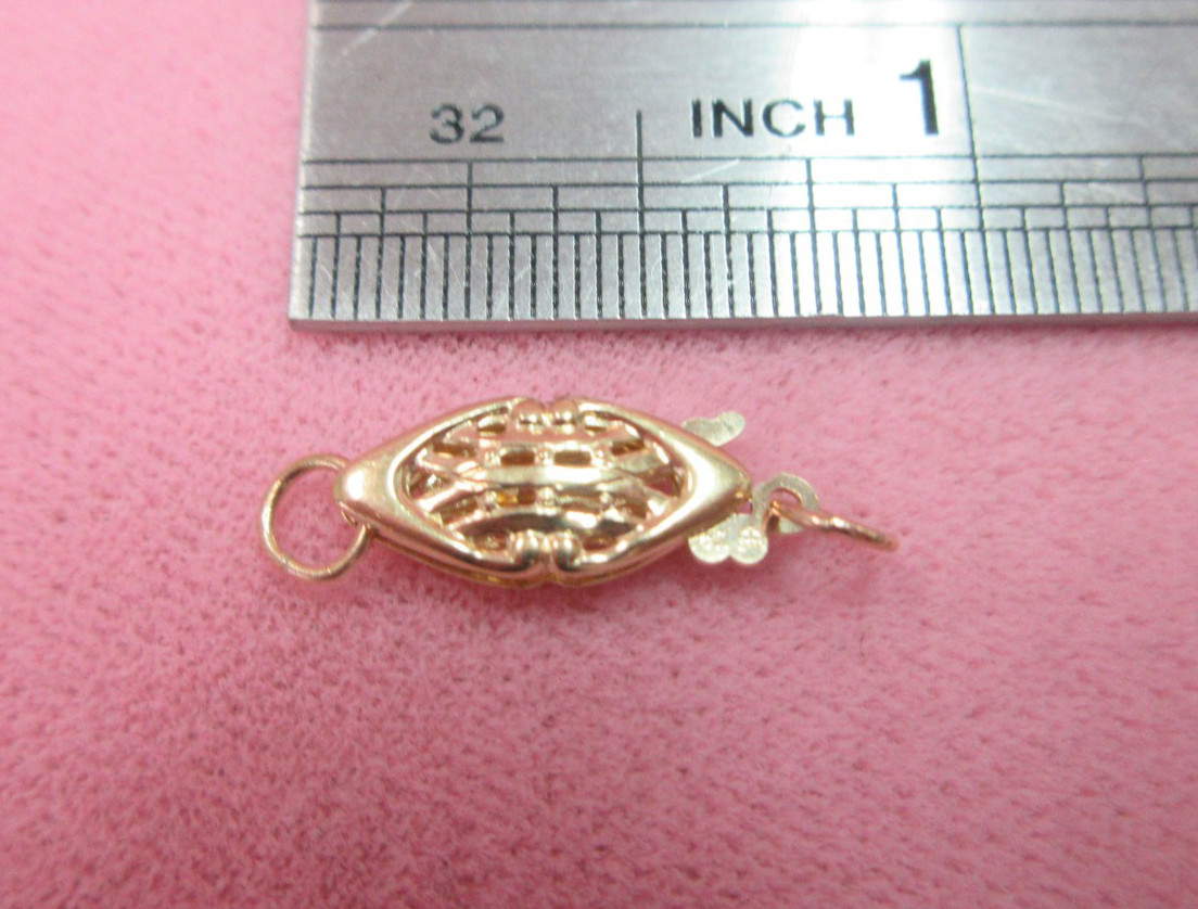 14k Solid Y. Gold Fishhook Clasp 16.15mm x 6.43 mm – .52 Grams