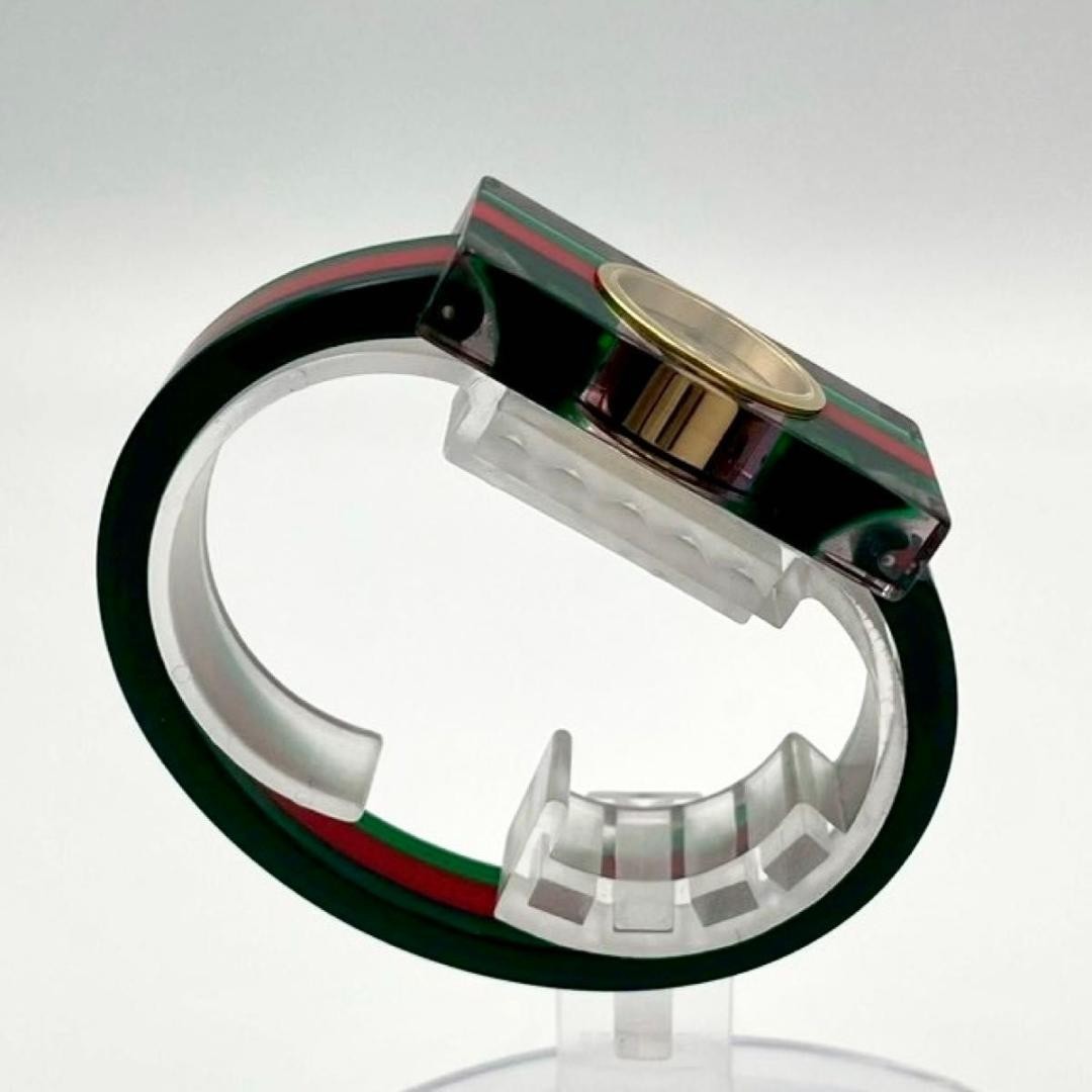 890 Rare new battery GUCCI 143.5 Sherry Line wristwatch bangle