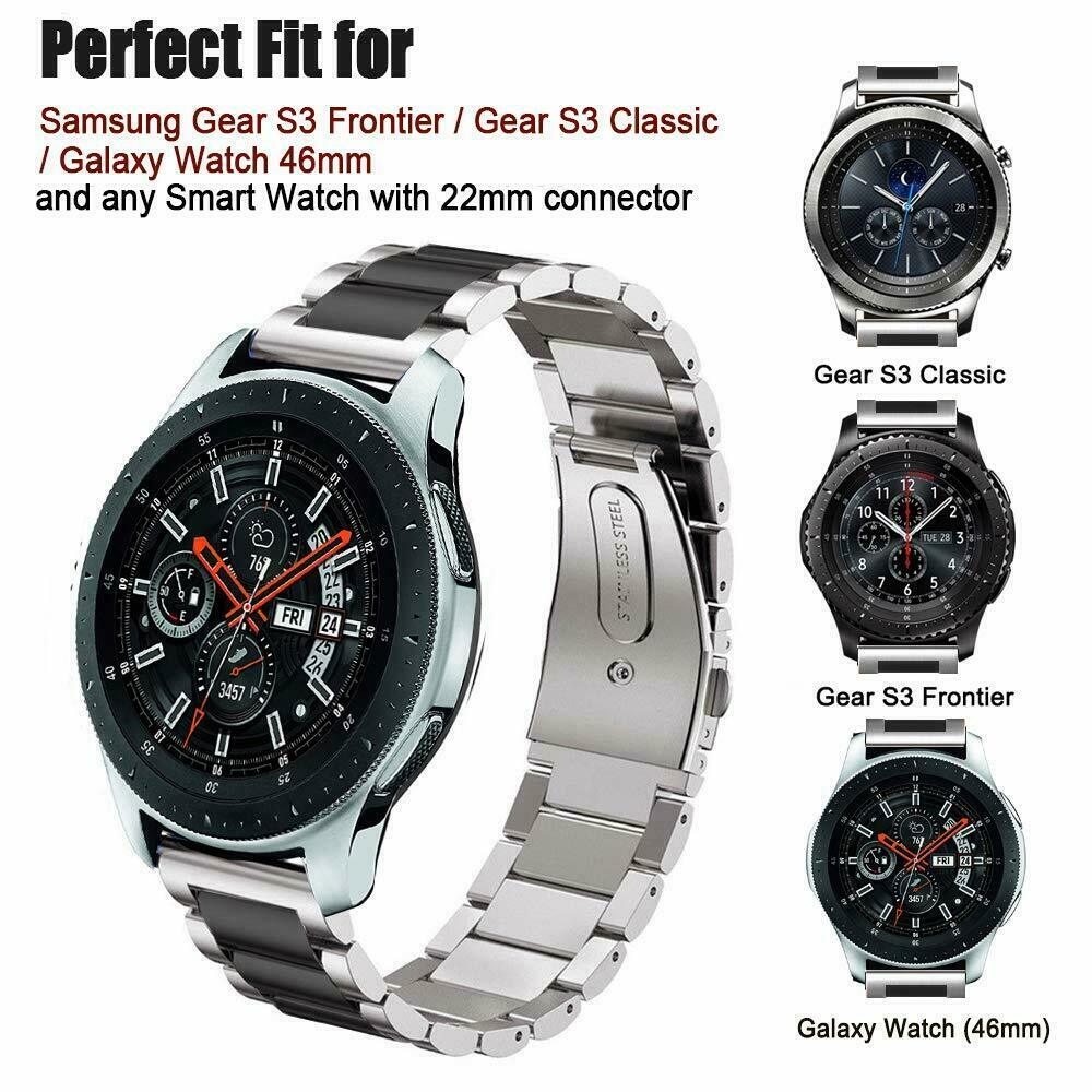 For Samsung Galaxy Watch 46mm R800 Stainless Steel Watch Band Strap Bracelet New