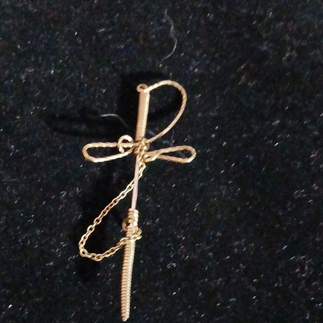 Men’s Gold Metal Tie Pin Stick Pin Tie Tack with Safety Chain