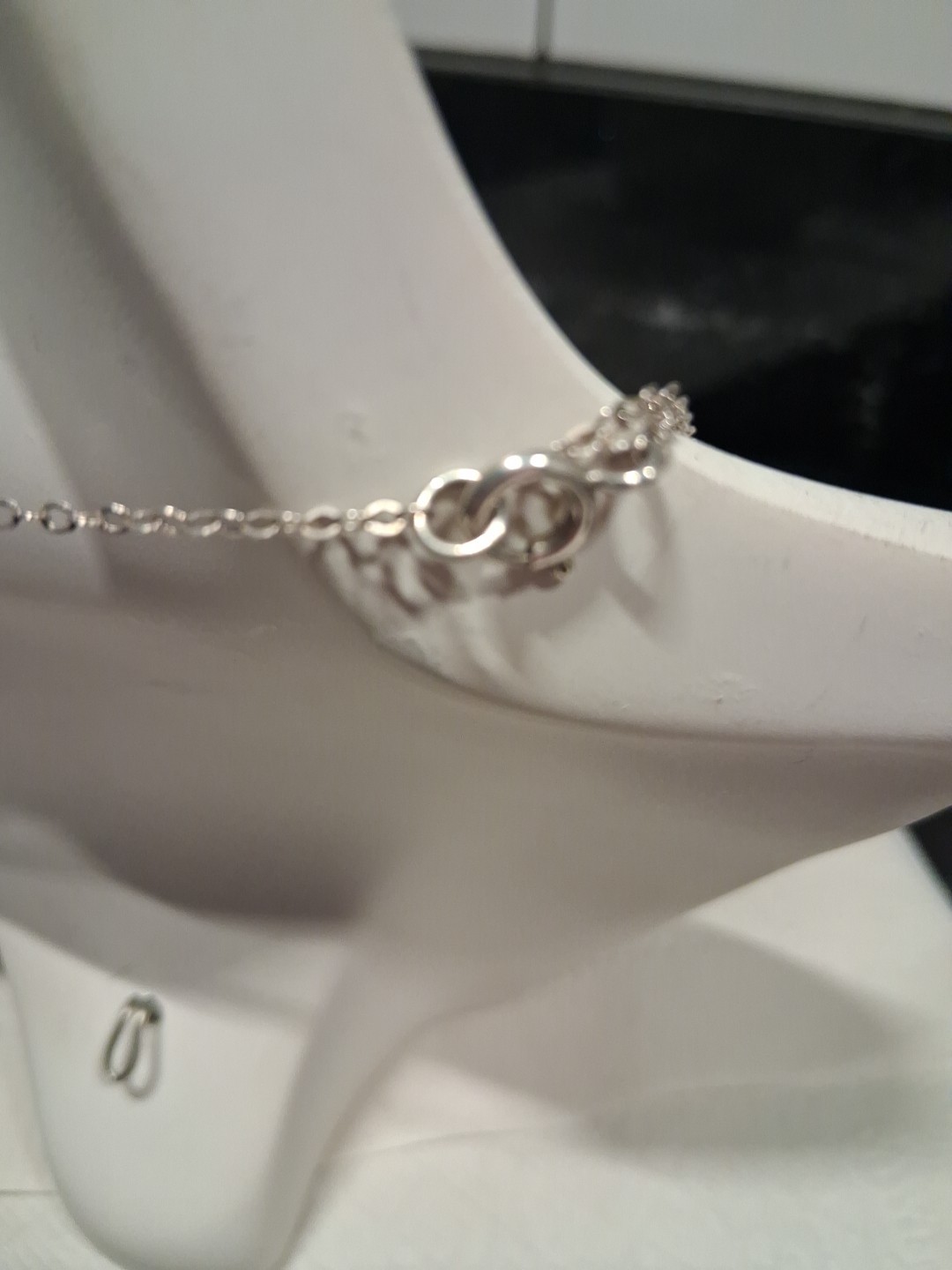 ​Authentic Effy 925 Sterling Silver 16″ Interlocking Circle Necklace 2.4g