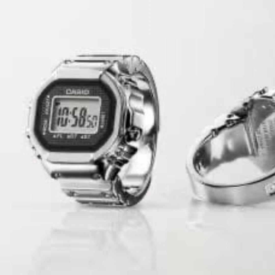Super Scarce Item CASIO Ring Watch CRW 001 1 Silver New