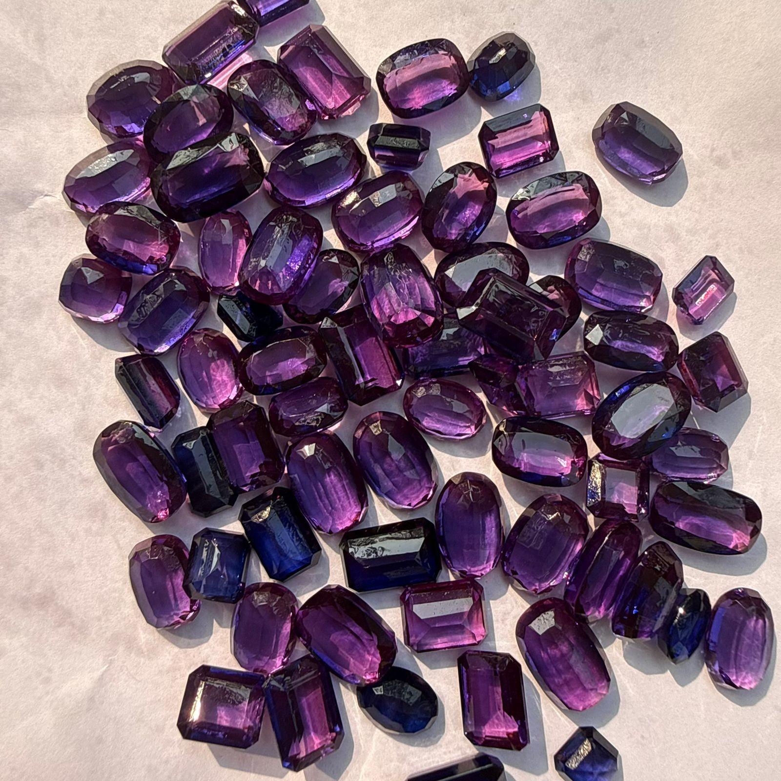 250 Ct Natural Purple Tanzanite Lot – Mixed Shapes – Premium Loose Gemstones