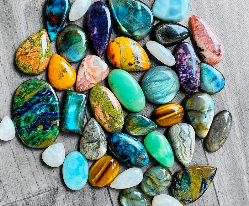 AA++ Natural Mix Gemstone Cabochon Loose Gemstone Wholesale Lot