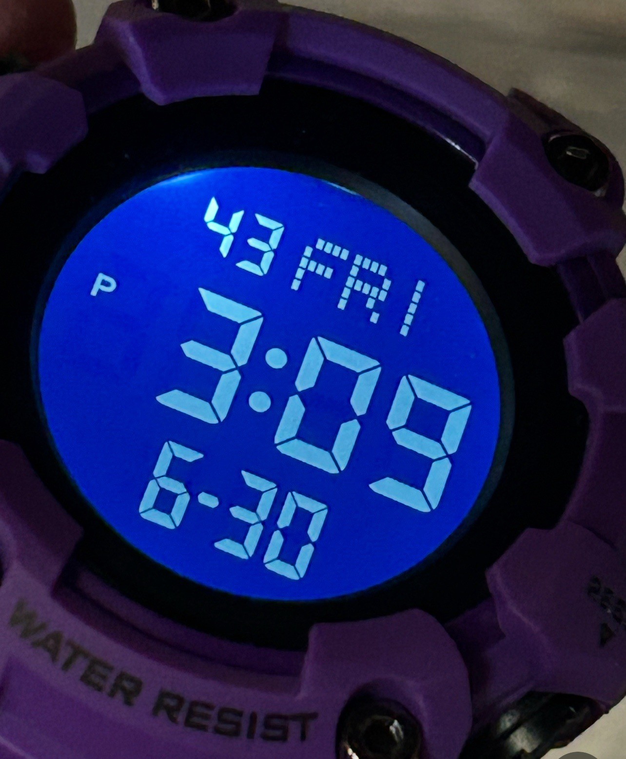 Activa Kadron X Invicta Digital, Chrono, 53mm, WR 50m, New/Box/3yr Wnty Purple