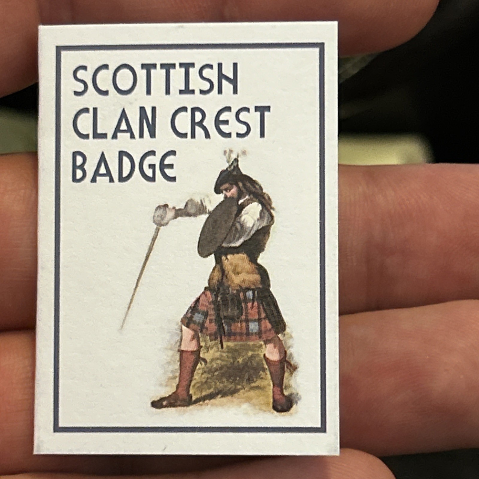 Macleod Scottish Clan Crest: Pewter, Badge Or Kilt Pin. Made In Scotland