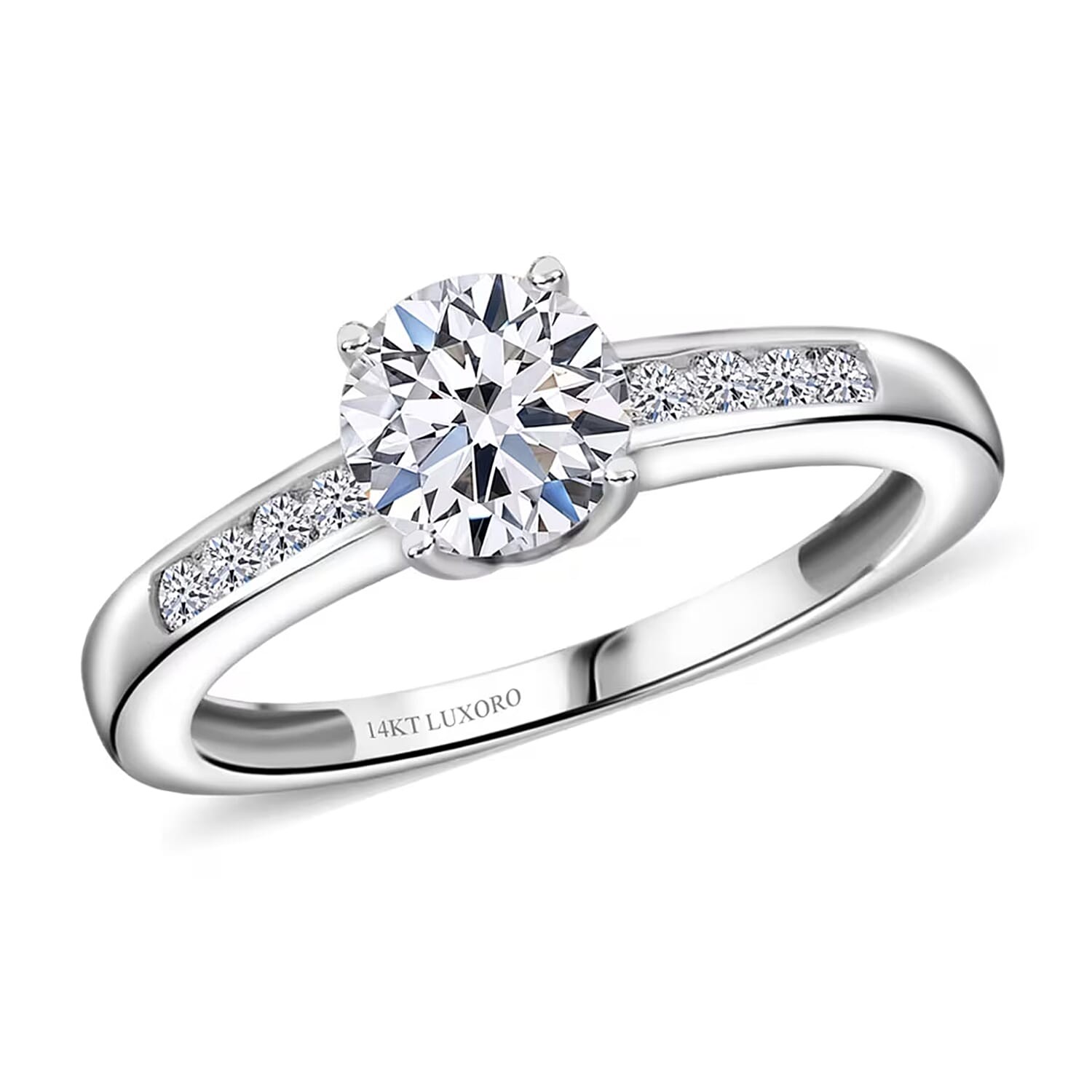 Luxuriant Lab Grown Diamond G-H SI 1.25 ctw Ring in 14K White Gold Size 9.0