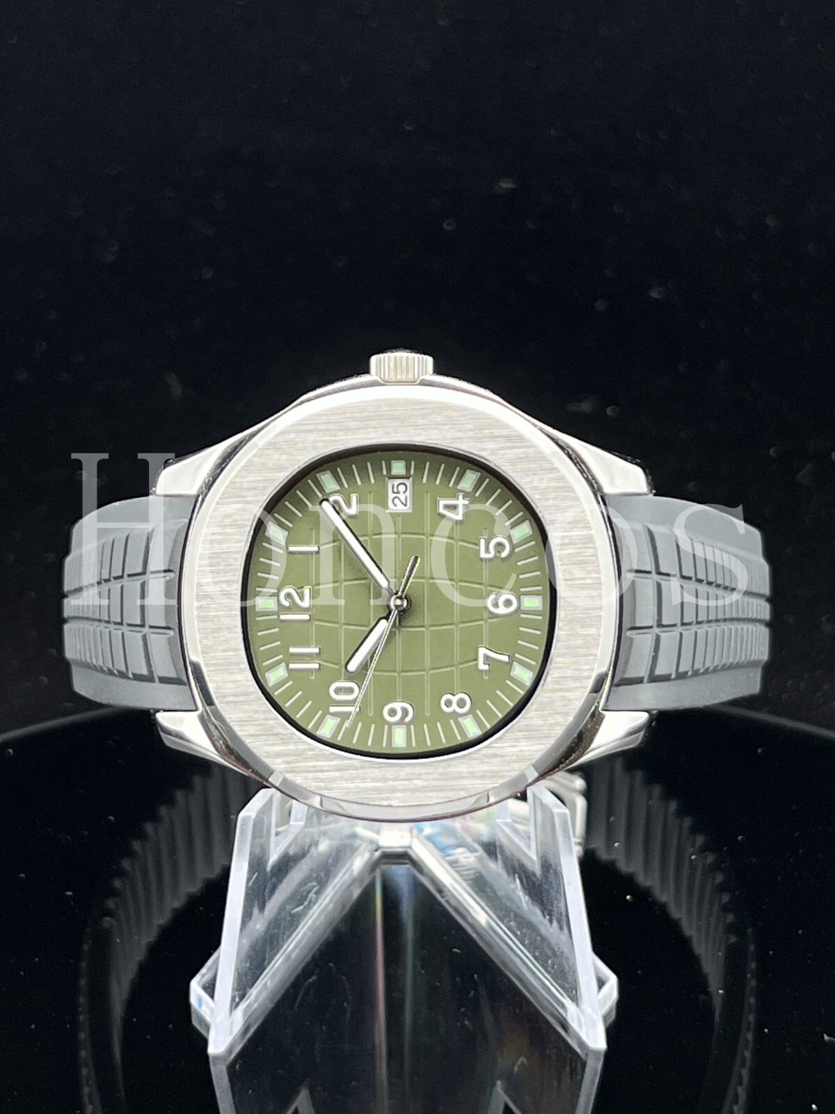 Custom Made MODS Watch with NH35 Movement Aquanaut 5167A PP Style khaki Green BK