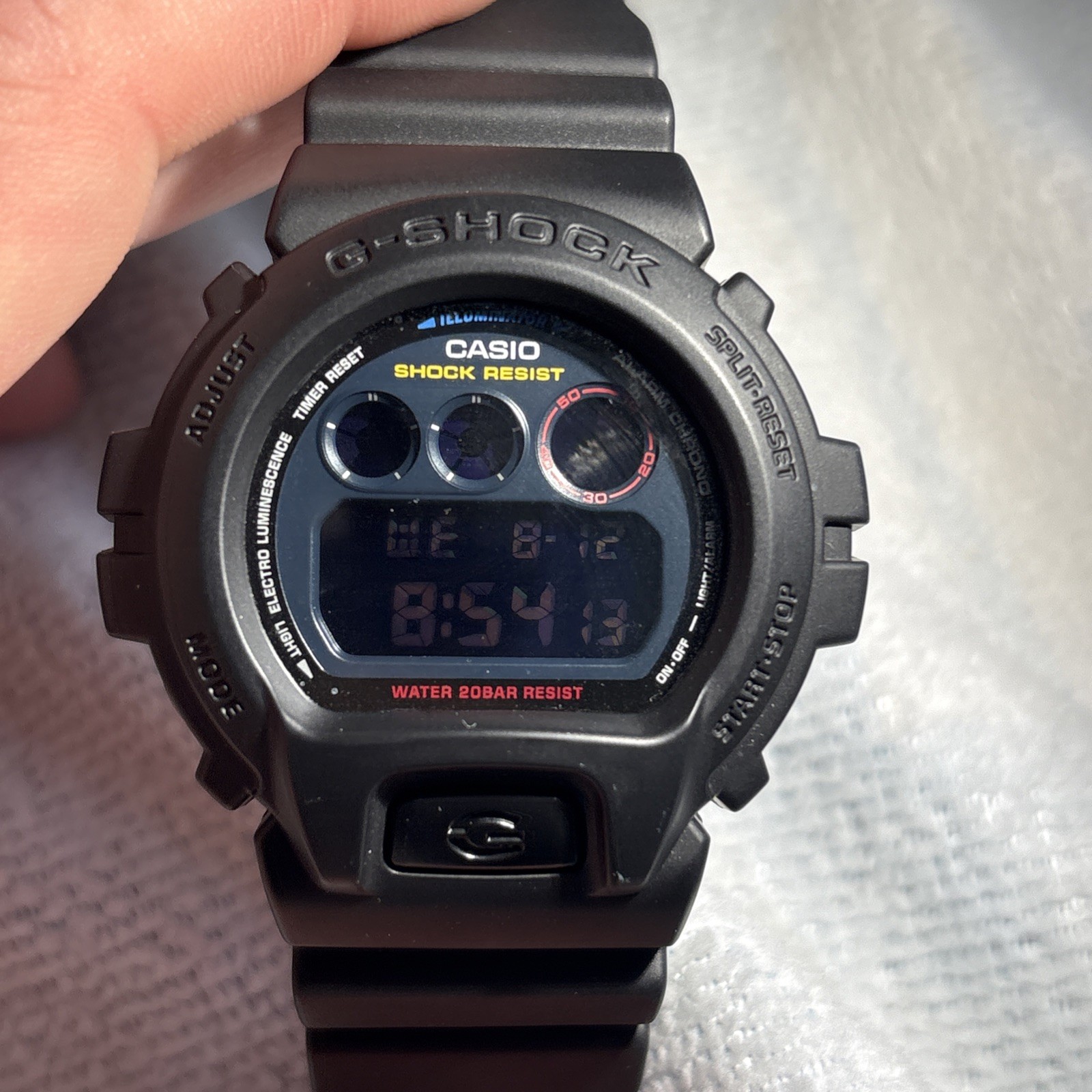 RARE G-SHOCK CASIO Digital Watch DW-6900BMC-1 NEO TOKYO CITY Edition