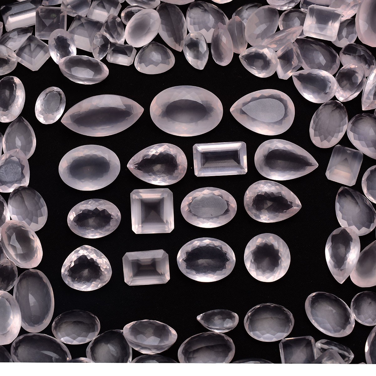 Natural Rose Quartz Finest Quality Faceted Cut Untreated Loose Gemstones