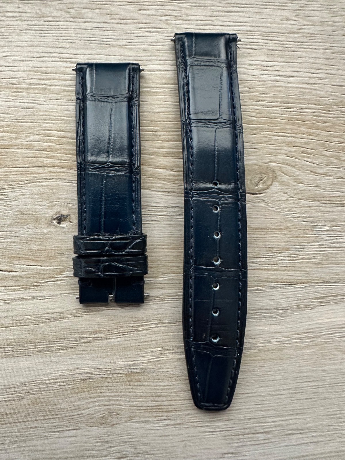 IWC Portugieser 41mm Silver Men’s Blue Leather Strap Watch – IW371446