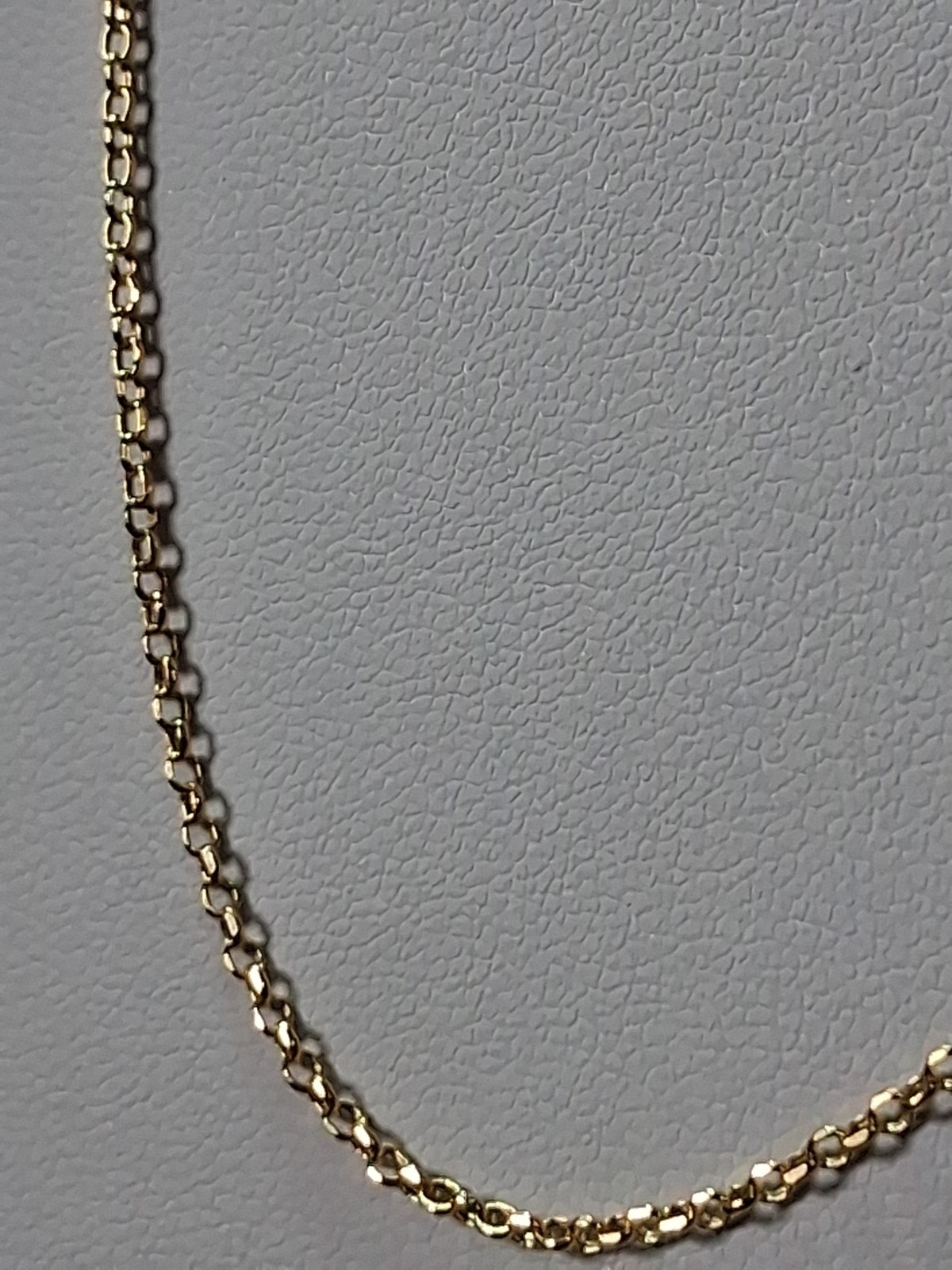 10k Yellow Gold 16″ Tight Anchor Chain 1.5mm