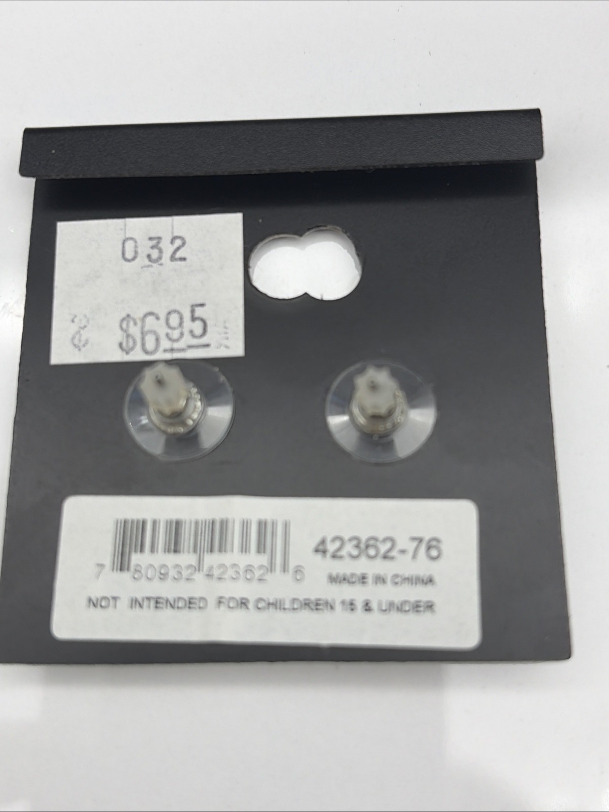 Pac-Man Stud Earrings New on Card Howard’s Nickel Free Unisex Pac-Man & Ghost