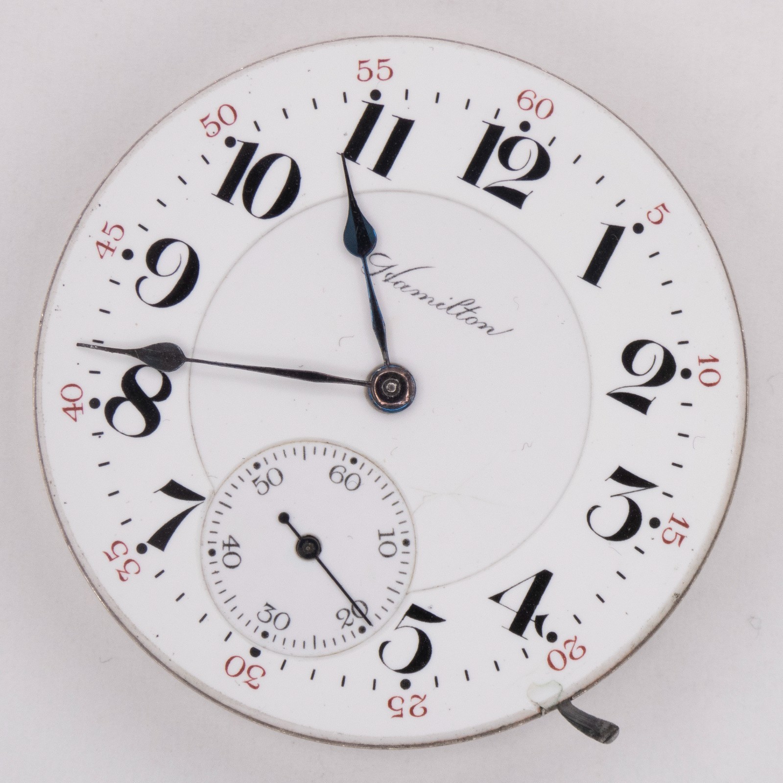 Hamilton Railroad Grade 993 16-Size Antique Pocket Watch Movement, Keeps Time