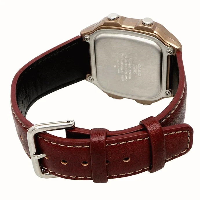 Casio Standard Digital World Time Leather Strap Quartz AE-1200WHL-5AV 100M Men S