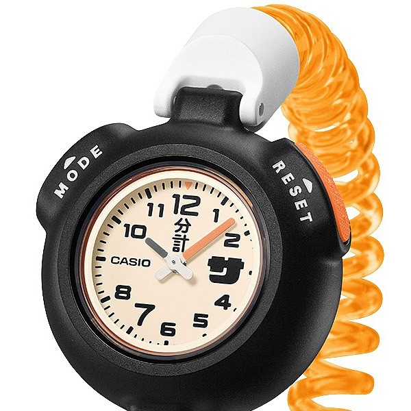 casio sauna watch sauna ikitai white daial orange band SAN-100H-7BJR JAPAN NEW