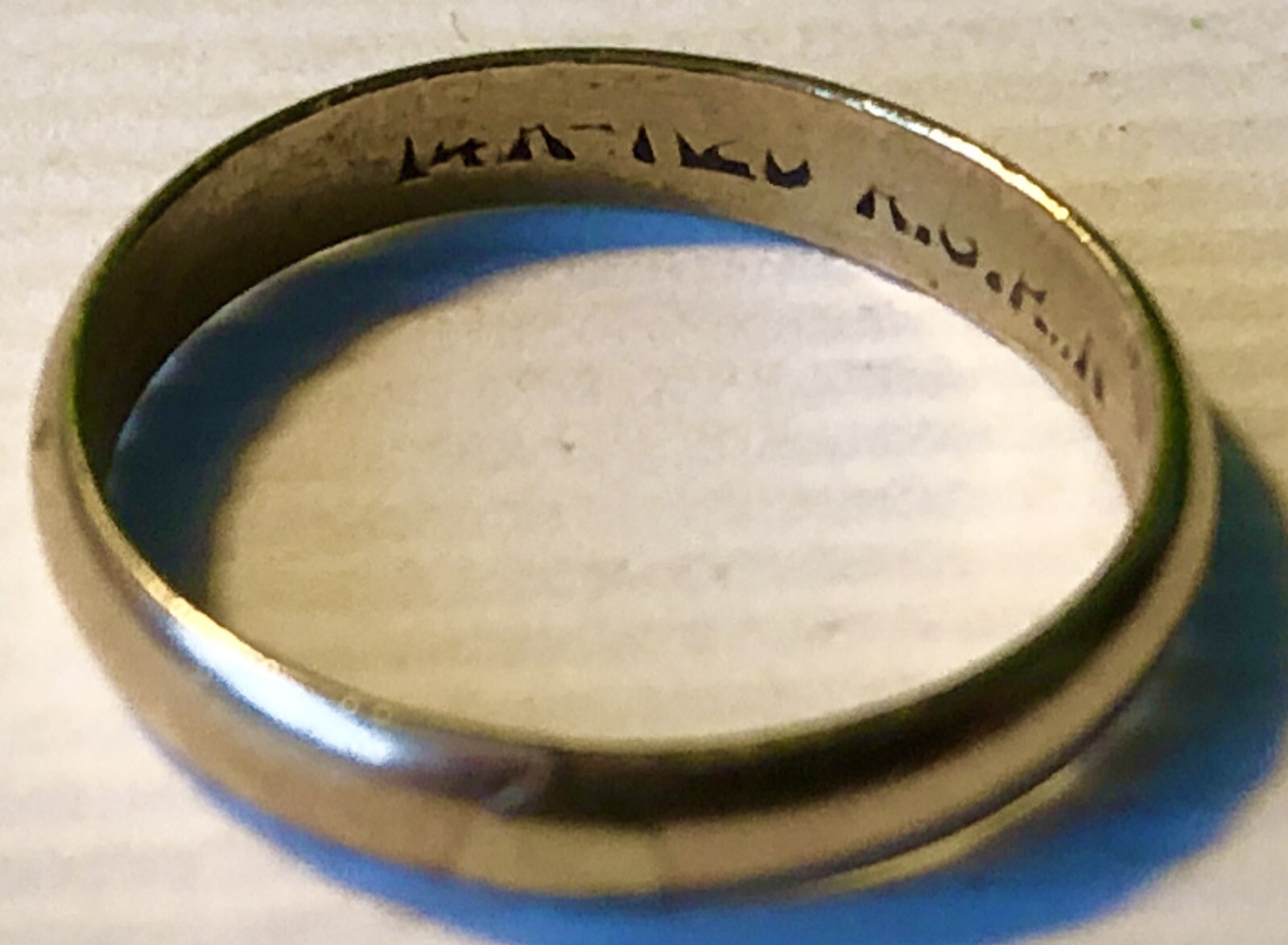 Vintage Antique 14k Karat Rolled Gold Plate Tiny 1/2” Dia Size 1 Baby Ring 0.5g