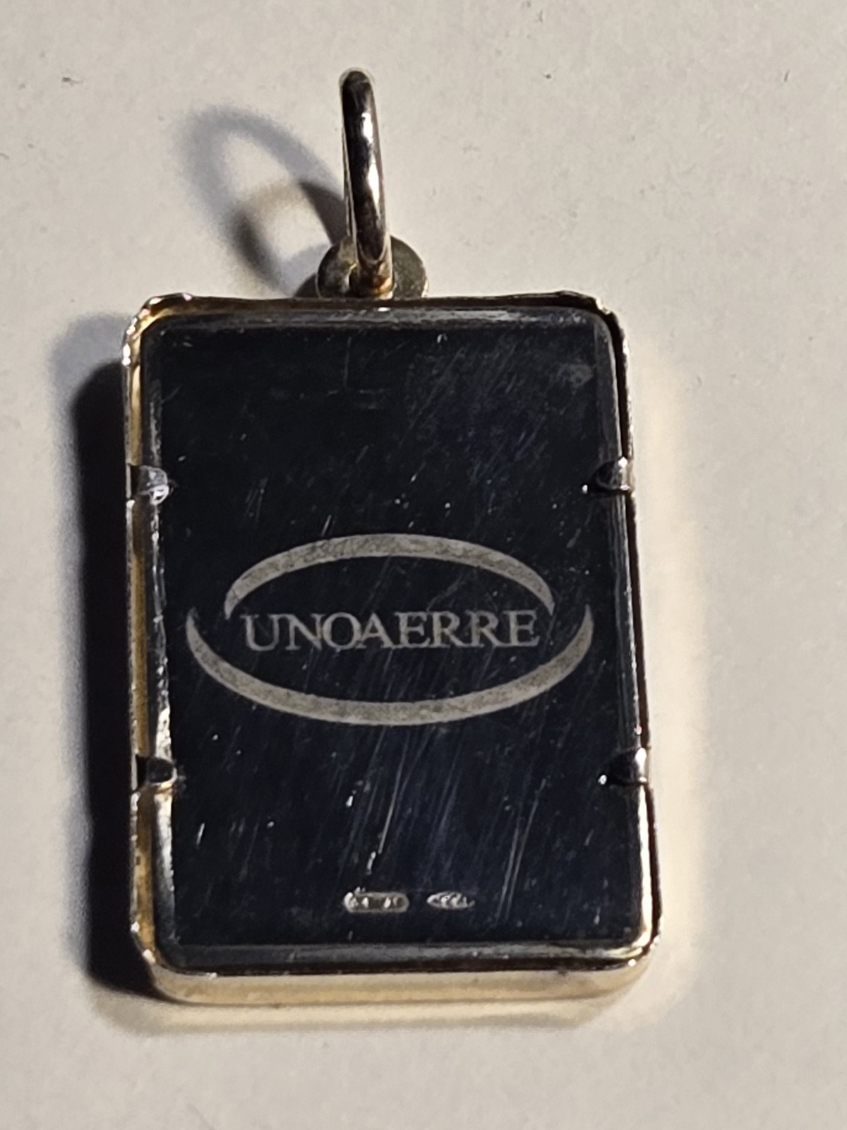 UNOAERRE USA FLAG 5g Fine Silver .999 Rectangle Ingot Pendant