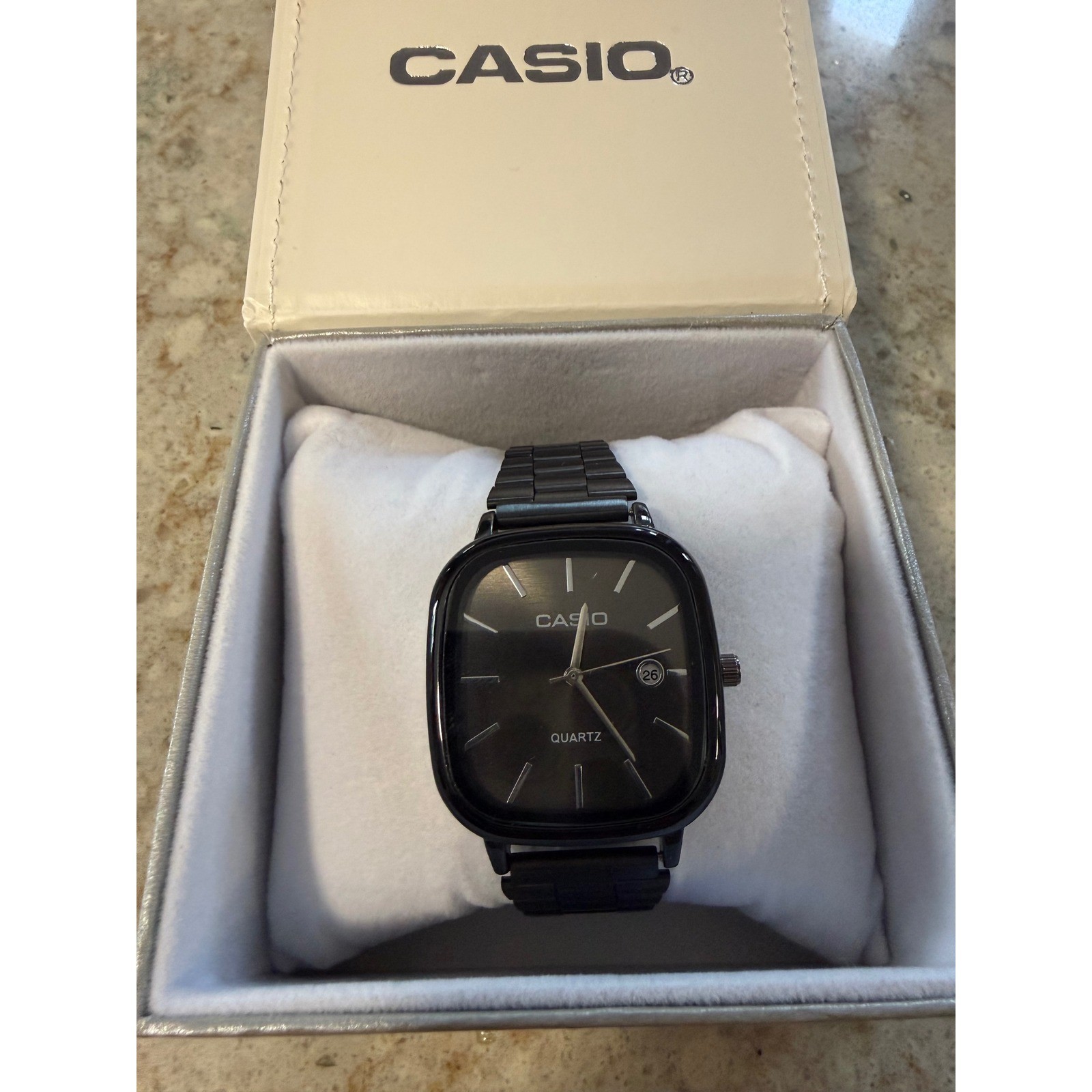 Casio Old Money Classic Quartz Watch Black Stainless Steel A168 3298 Boxed