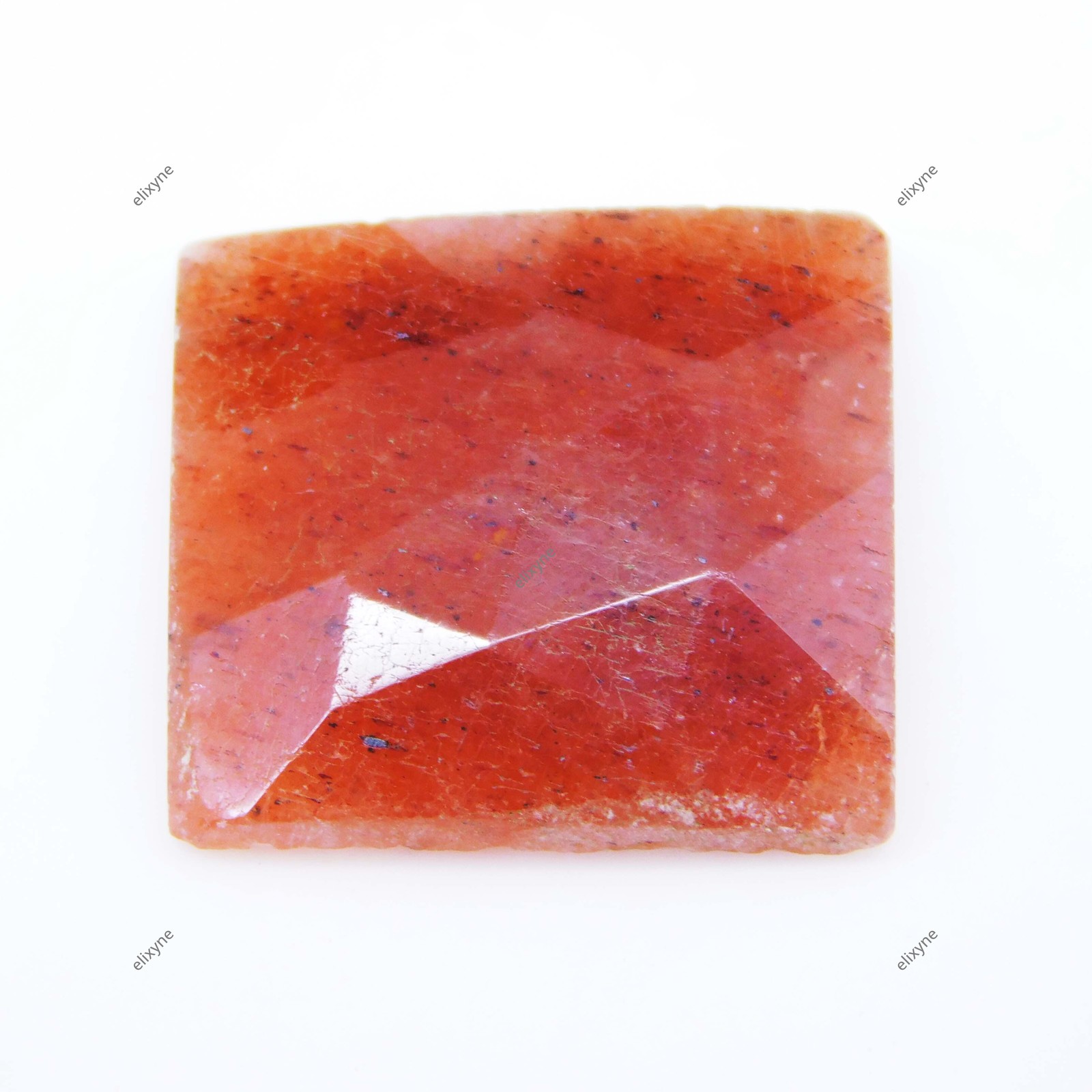 22.65 Ct Natural Sunstone Fancy Cut Glittering Faceted Loose Gemstone