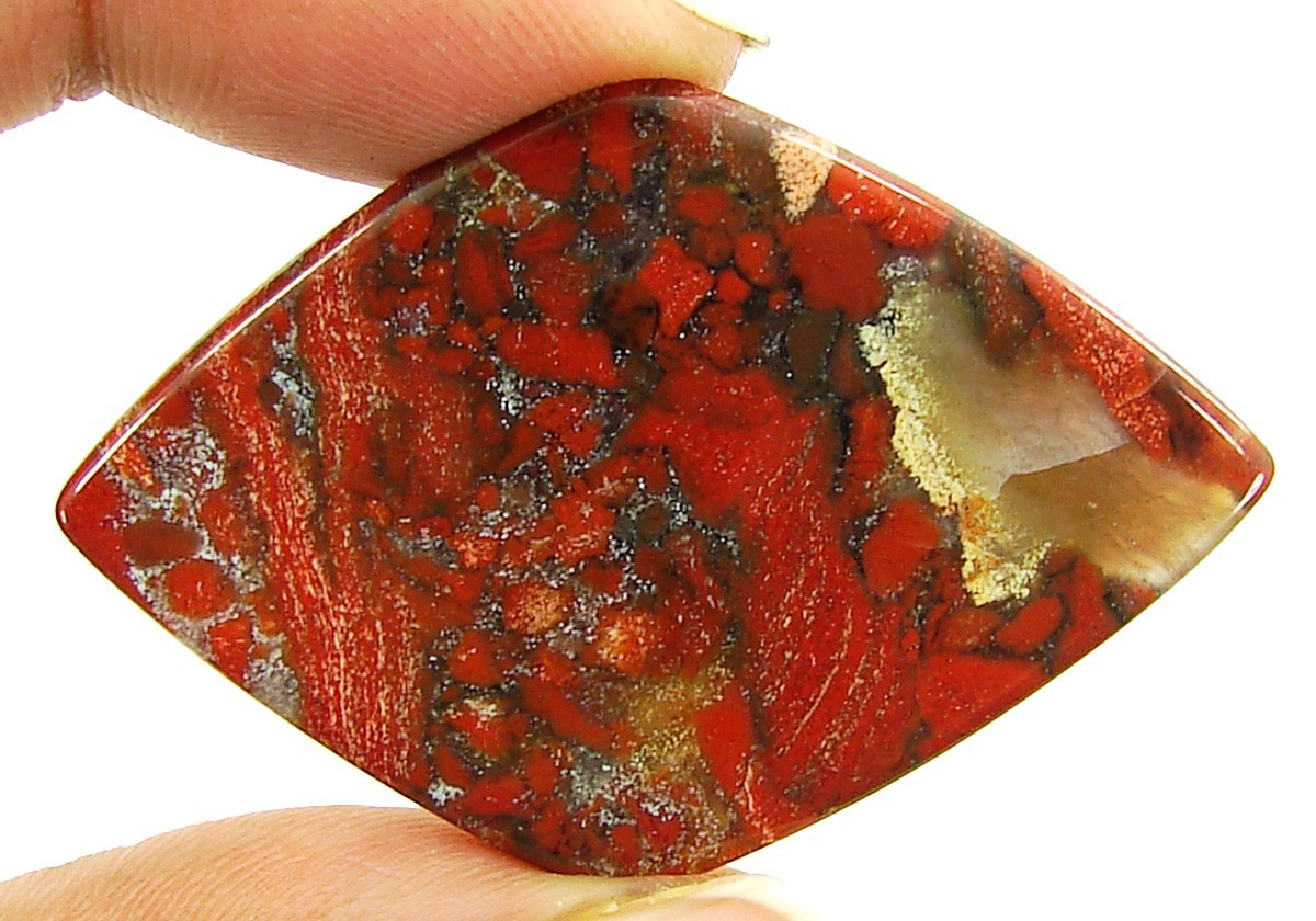 40.55 Ct Natural Brecciated Jasper Loose Gemstone Cabochon Wire Wrap Stone- 5314