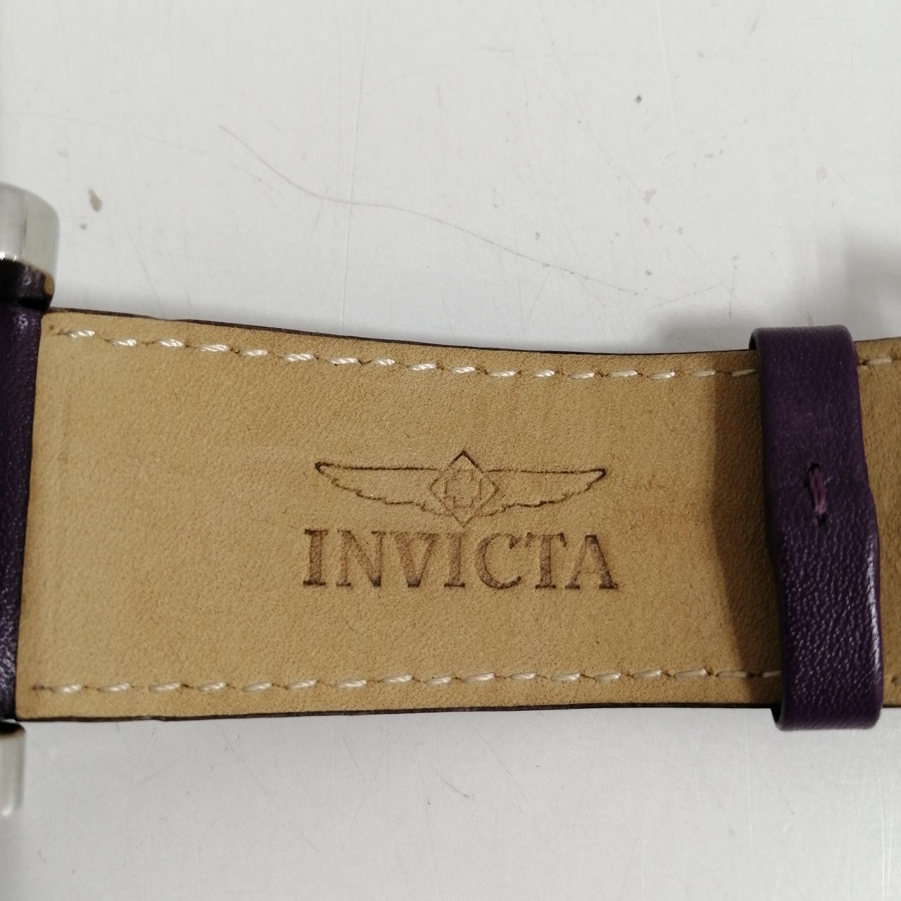 Invicta PUP 44038 Square Quartz Watch 100m Water Resistant Leather Band