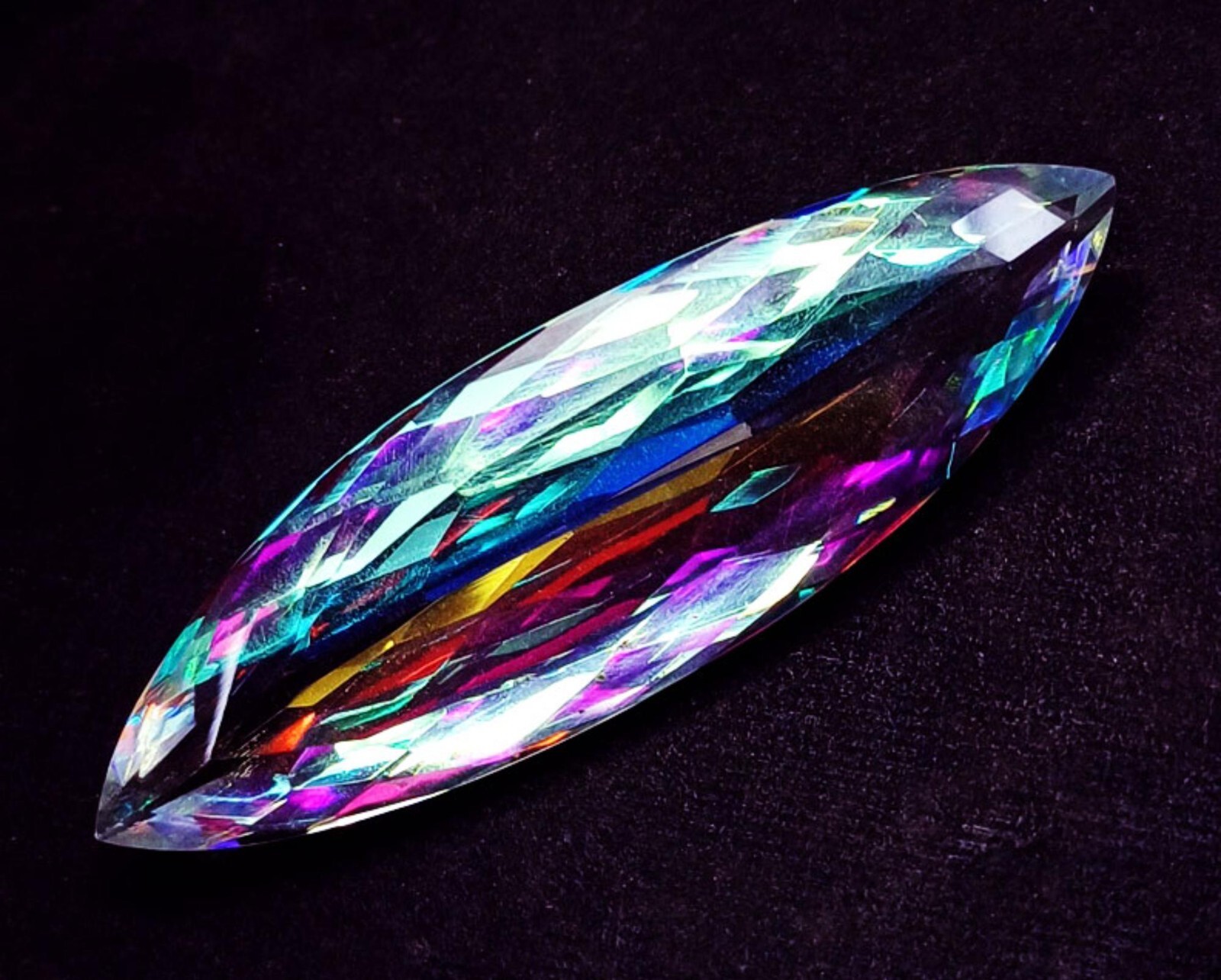 Mystic Quartz Between 90 to 110 Ct Certified Loose Gemstone With Free Gift