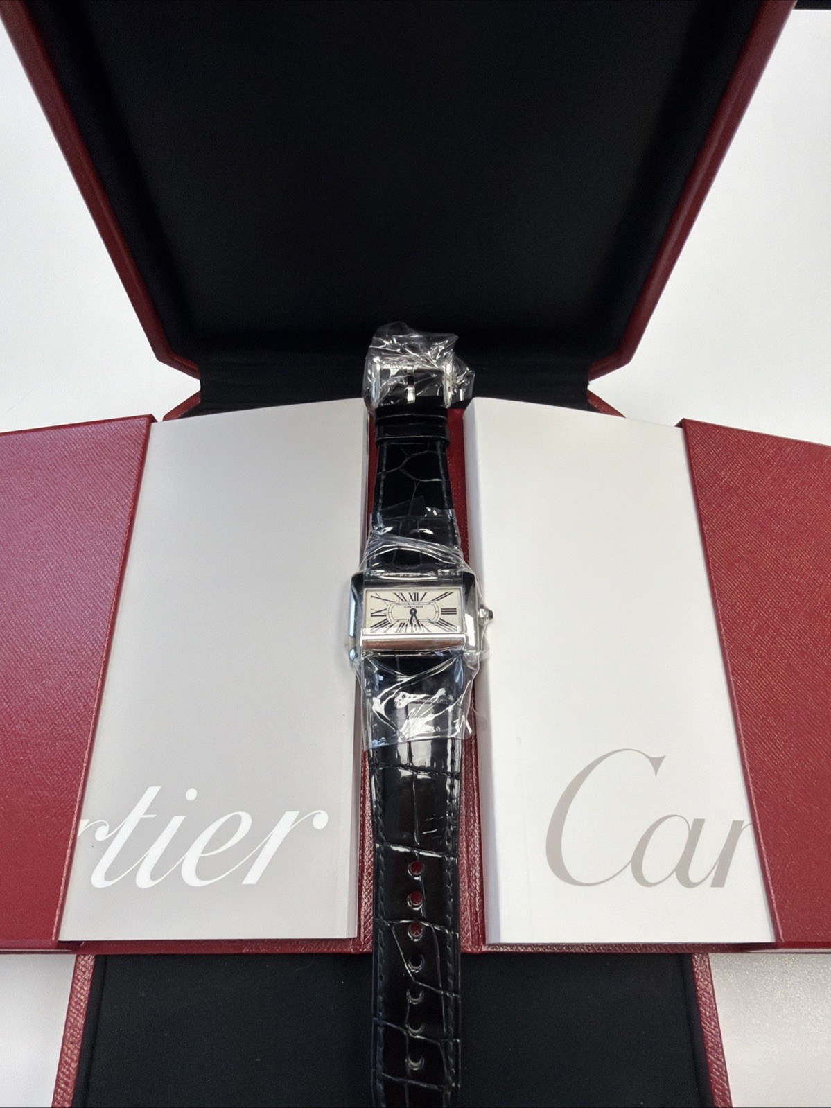 Cartier Tank Divan Mini Model Quartz 31mm Stainless Steel Box And Paper W6300255