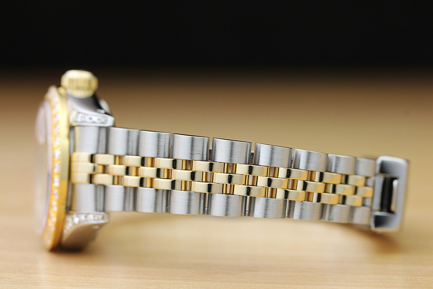 LADIES ROLEX DATEJUST 2-TONE QUICKSET DIAMOND DIAL, BEZEL, & LUGS WATCH