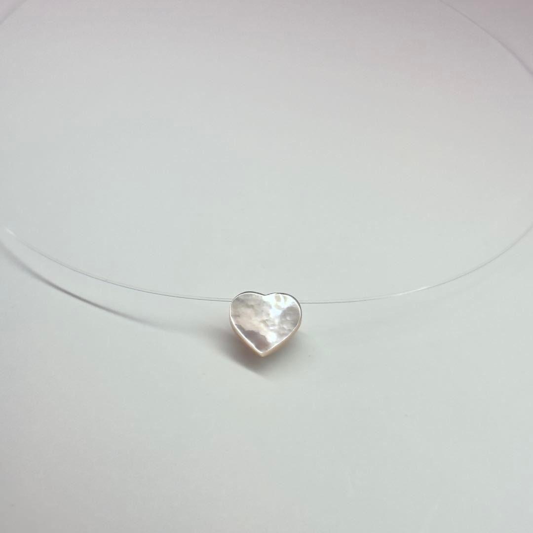 TASAKI 18K White Gold Heart Mabe Pearl Necklace 11.8mm 12.5mm 16″ w/ Box Japan
