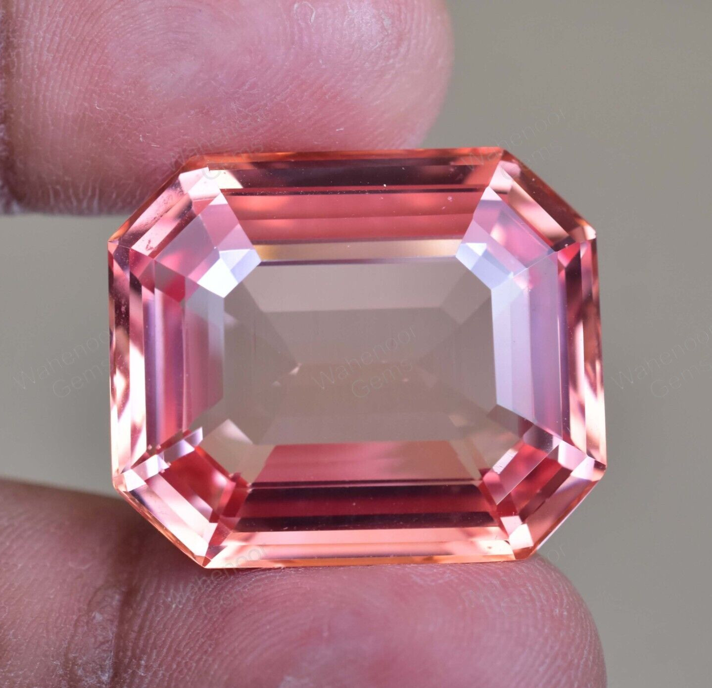 Natural imperial Topaz 59 to 62 Ct Emerald Stunning FLAWLESS Certified Gemstone