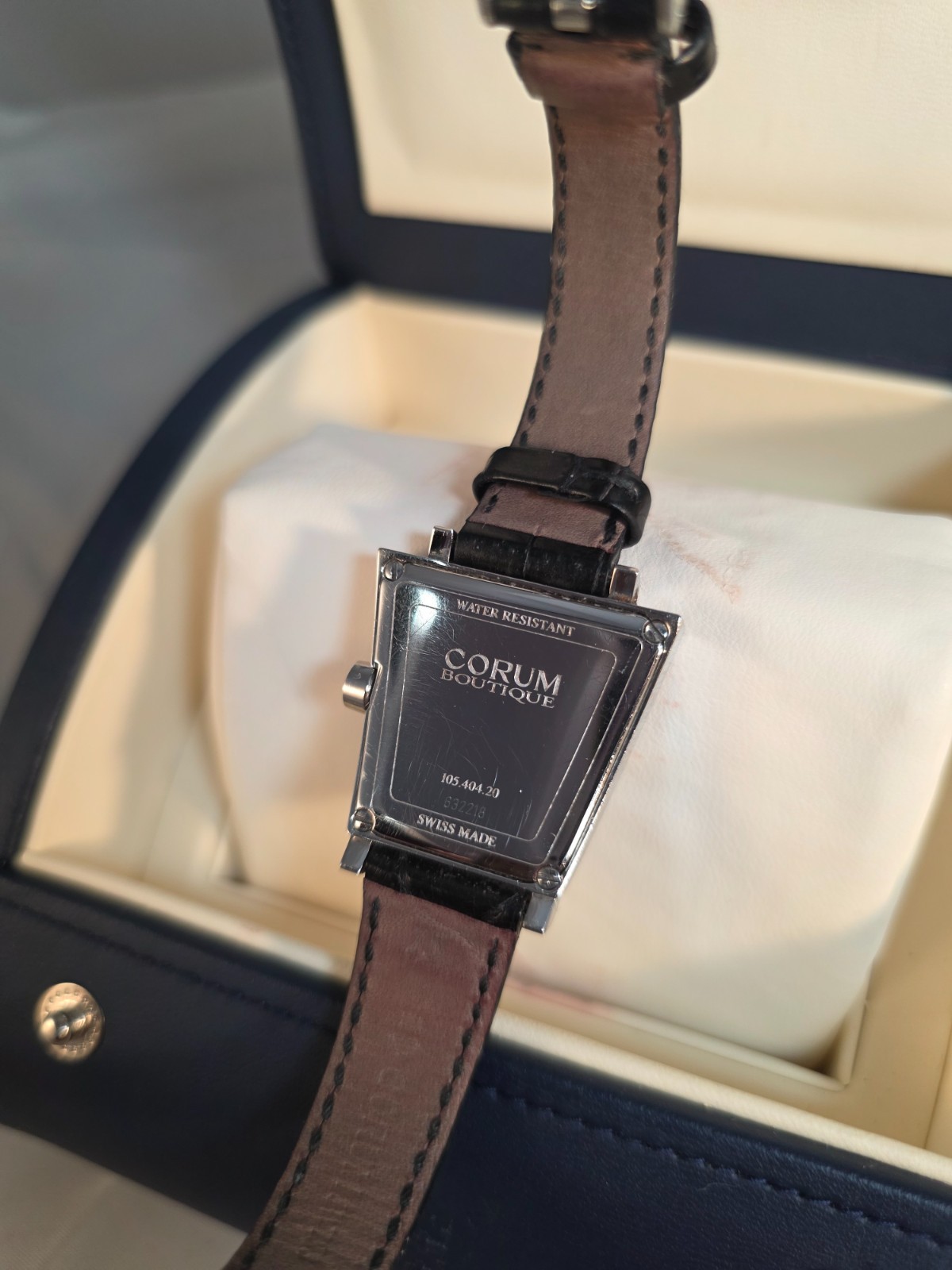 Corum Trapeze 105.404.20 Mother of Pearl Dial Swiss Quartz Watch – With Box
