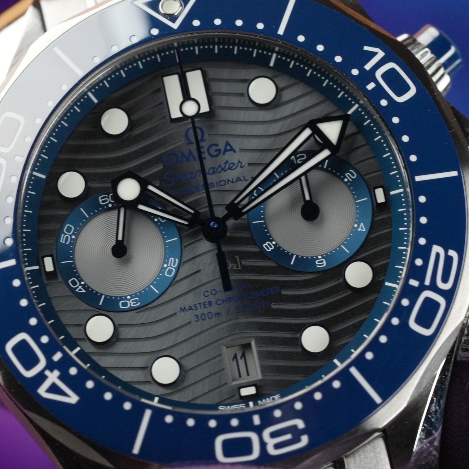 OMEGA Seamaster Diver 300M Chrono 44mm Grey Dial 210.30.44.51.06.001 Full Set