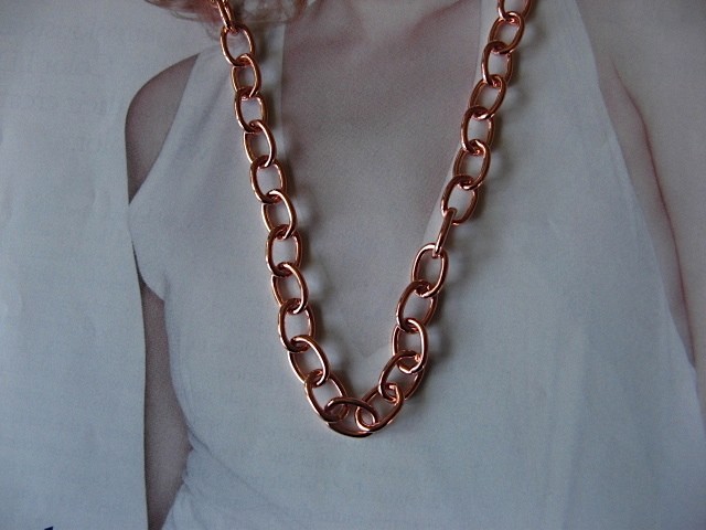 Solid Copper Chain CN627G – 3/16 of an inch wide. Available in 18 to 30 inches.
