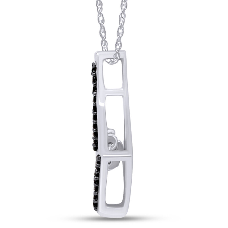 Kite Dancing Pendant Necklace Round Simulated Diamond 14K Gold Plated Silver 18″