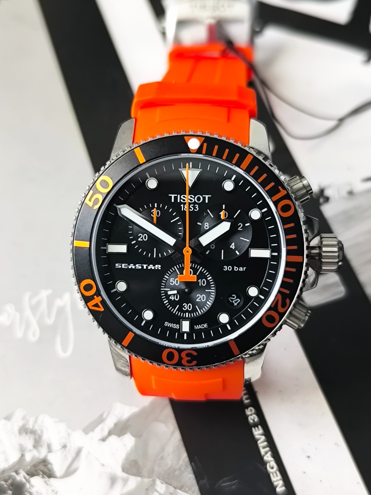 TISSOT SEASTAR 1000 Chronograph ORANGE T120.417.17.051.01