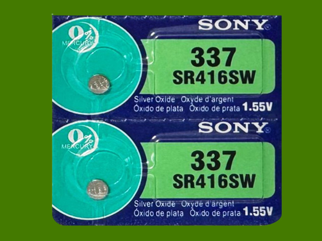Sony 337 SR416SW Watch Battery – 2Pcs