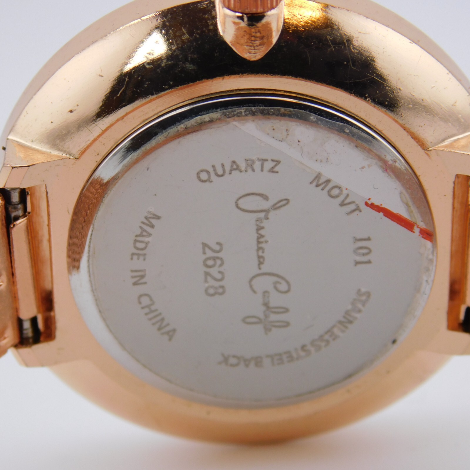 Jessica Carlyle 2628 Rose Gold Tone Quartz Analog Women’s Watch New Battery