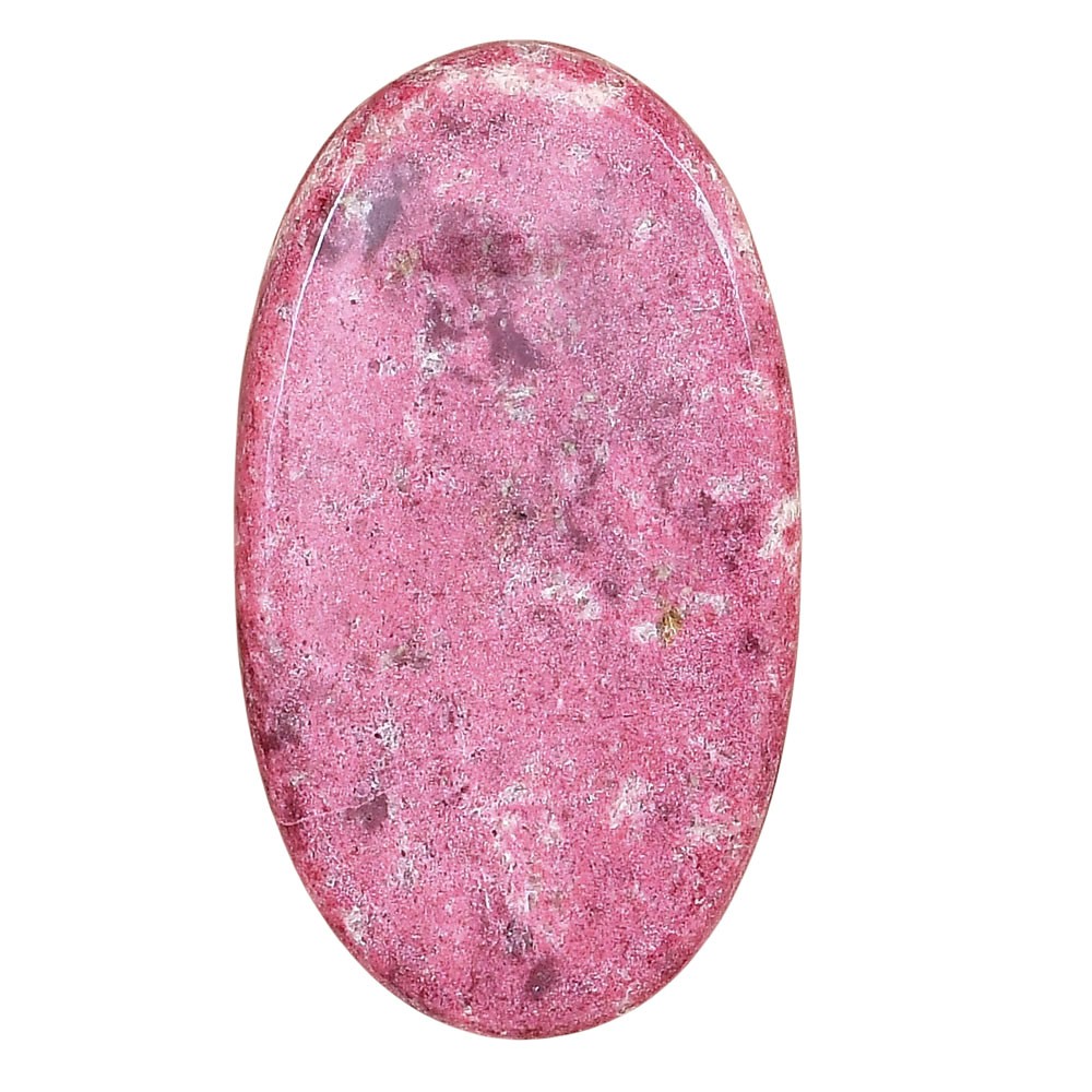 Natural Pink Thulite 44.6×25.35×5.8 mm Oval Shape Polished Gemstone LS02741-42