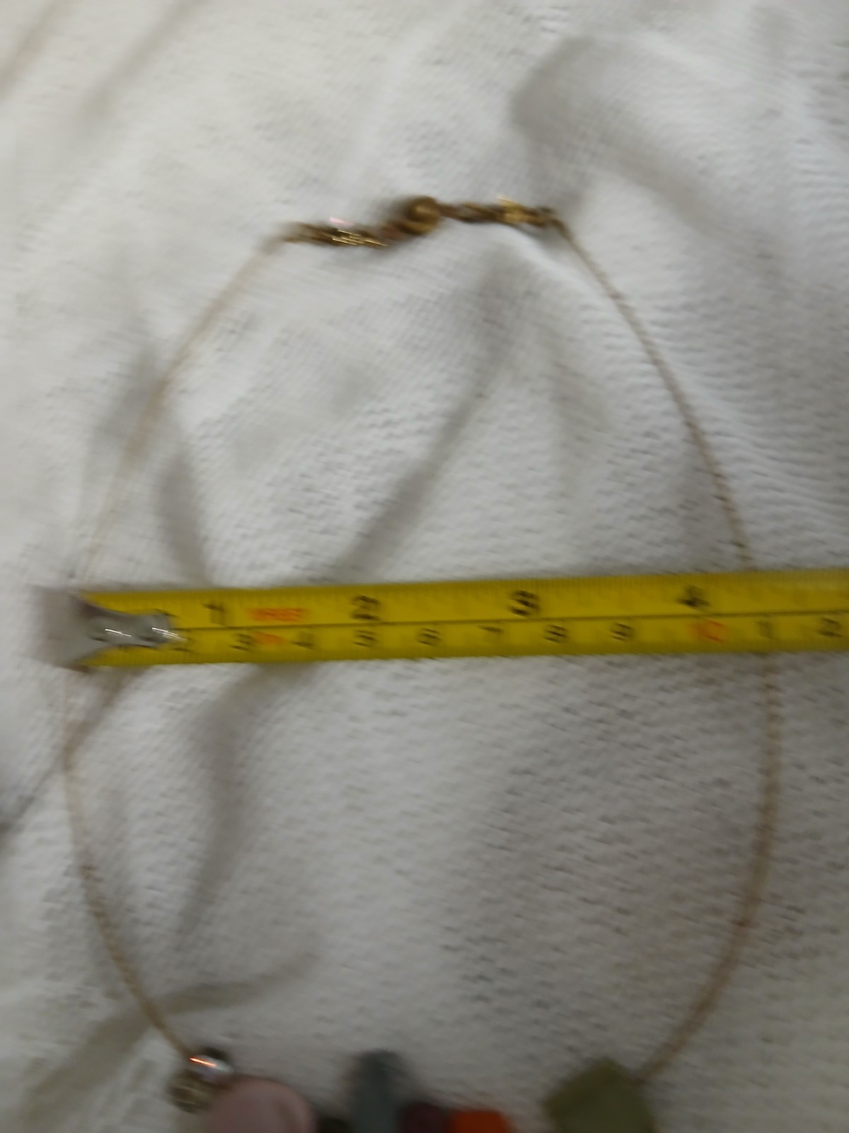 Vtg Brass Wire Choker Necklace Victorian Rev. Snap Clasp Geometric Shaped Rocks
