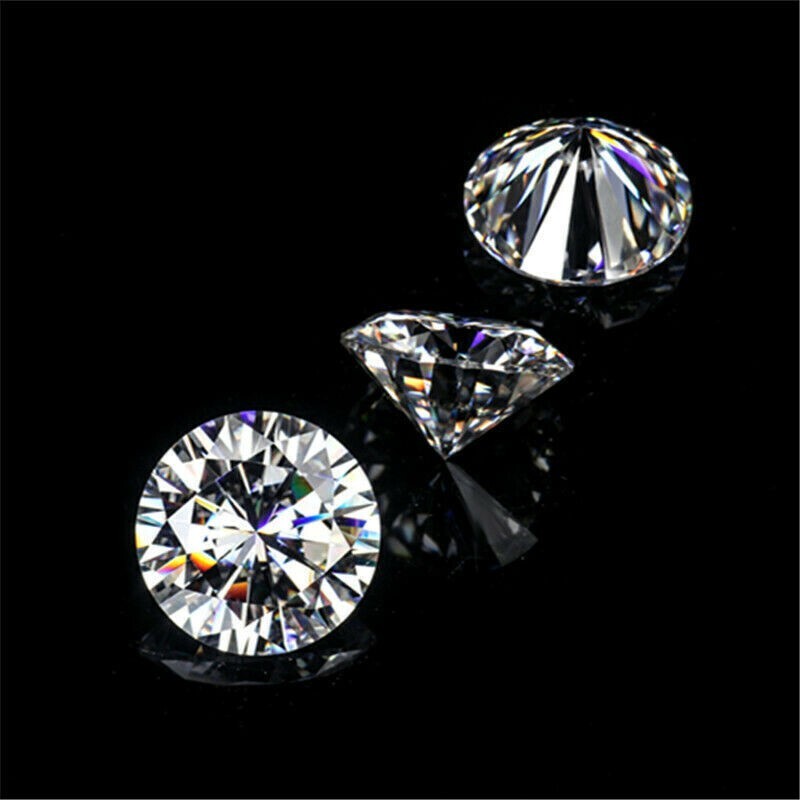 Lab Grown Diamonds DEF, SI Round Cut HPHT/ CVD for rings 2 mm size 6 Stones