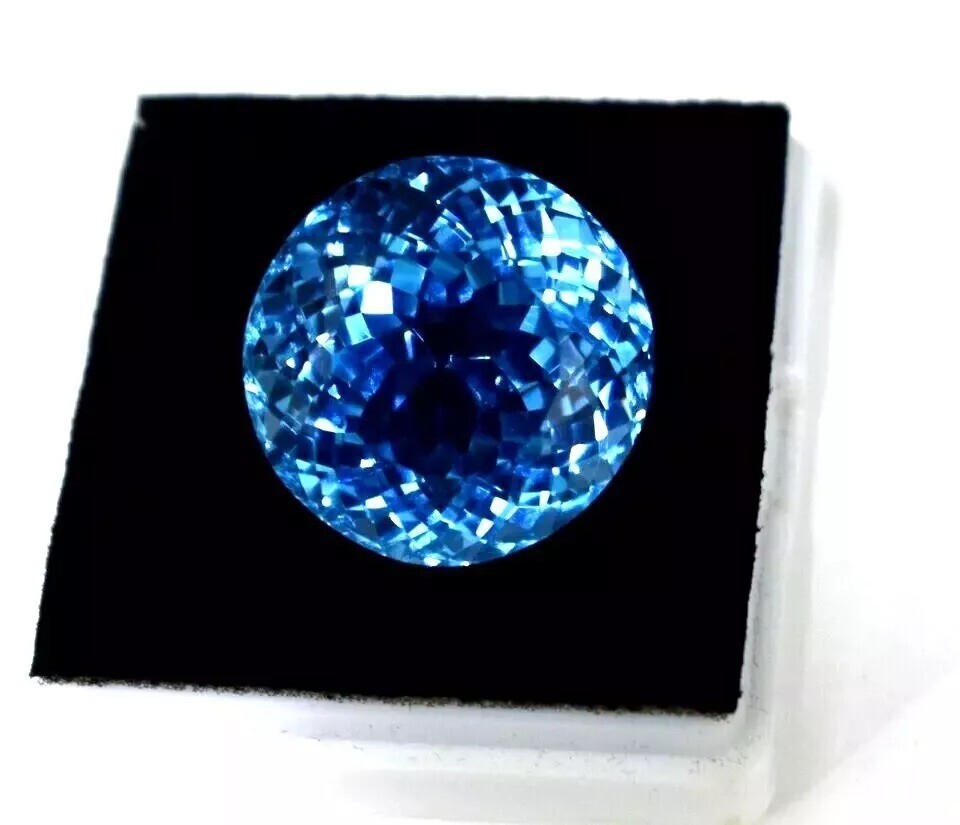 AAA Cut Natural Santa Maria Aquamarine 9.27 Ct Round Cut Gem For Jewelry & Ring