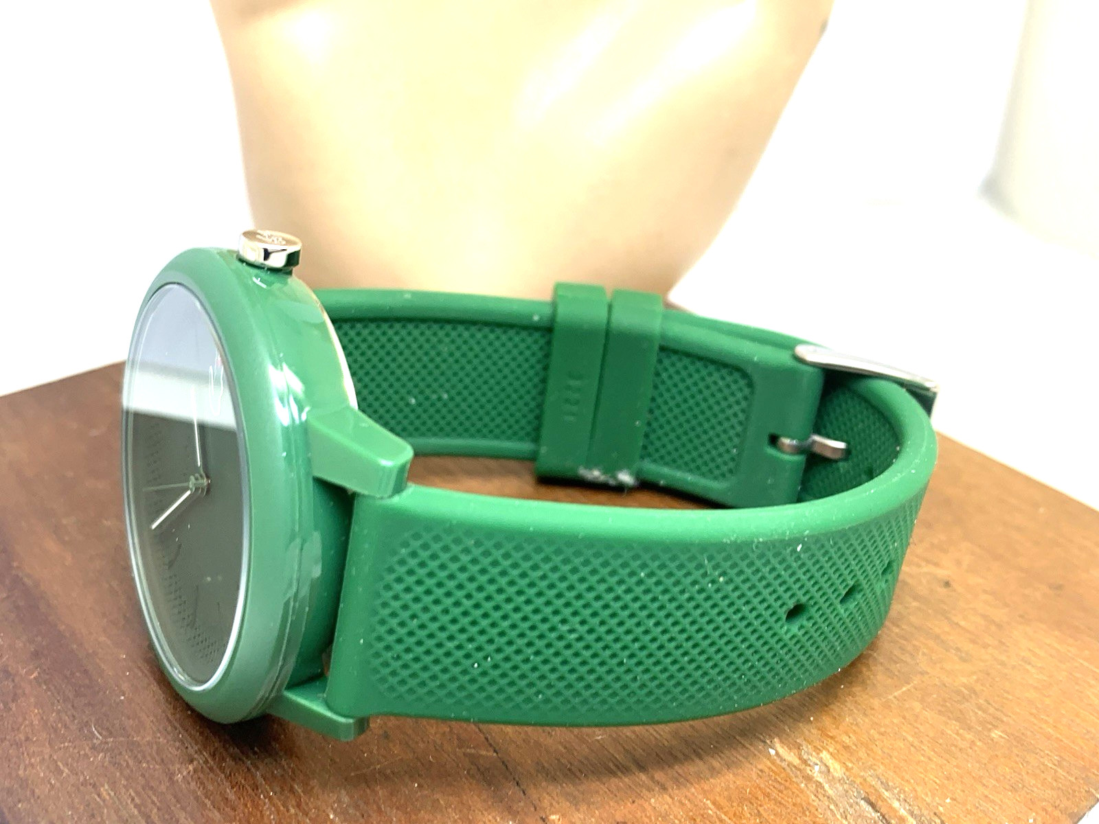 Lacoste Men’s Watch 2011170 Quartz Green Dial Rubber Band 42mm