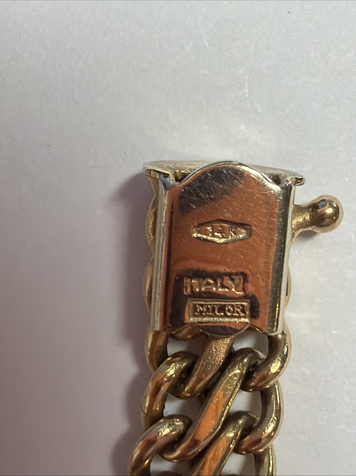 14k Milor 7mm Infinity Link Bracelet 7:5”
